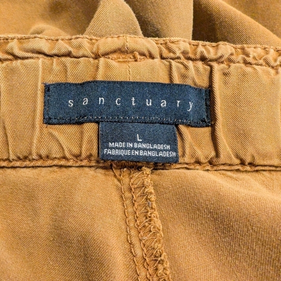Sanctuary Khaki Paper Bag Pants Size Large - Picture 5 of 7